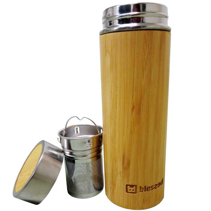 Bambus Thermosflasche 400ml