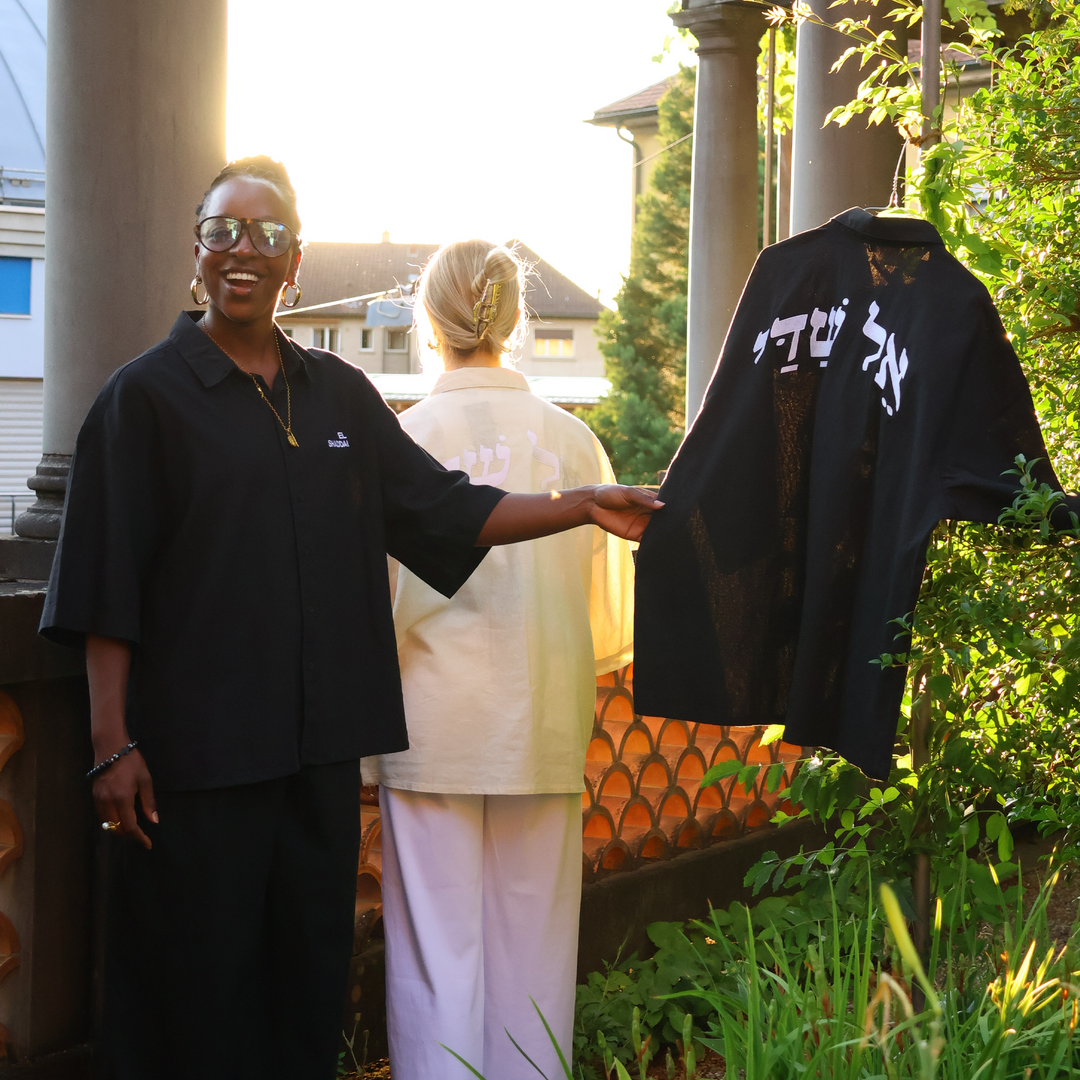 El Shaddai Linen Shirt black
