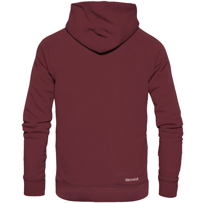 Wolf Zip-Hoody Burgundy