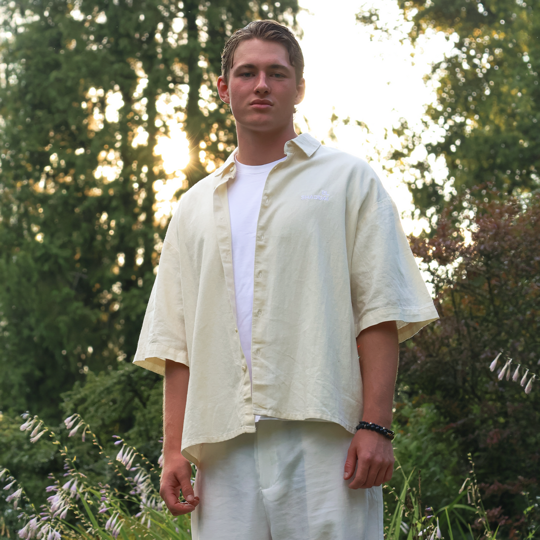 El Shaddai Linen Shirt whitesand