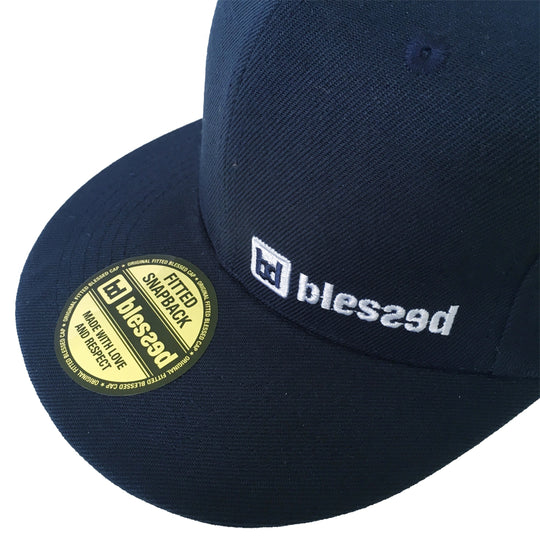 Classic snapback cap navy