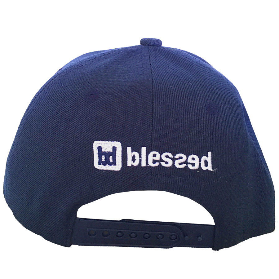 Classic snapback cap navy