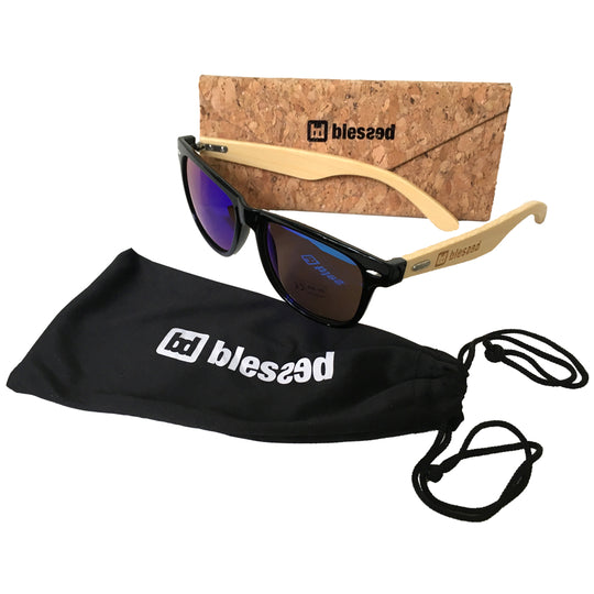 Sunglass Bamboo Blue