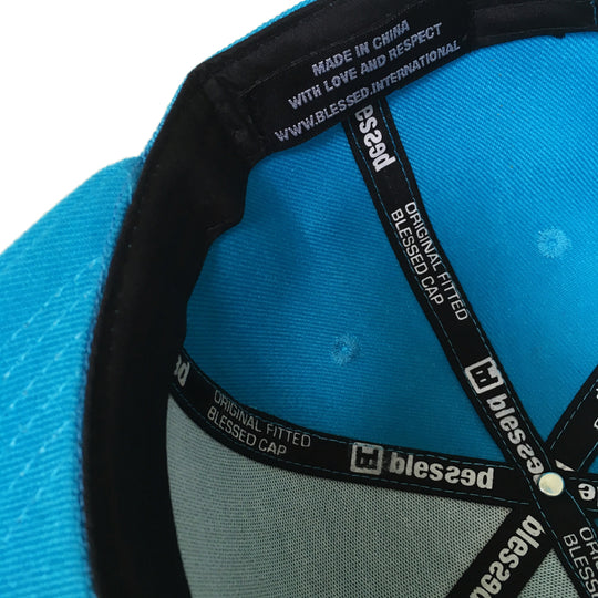 Team Snapback Cap Cyan