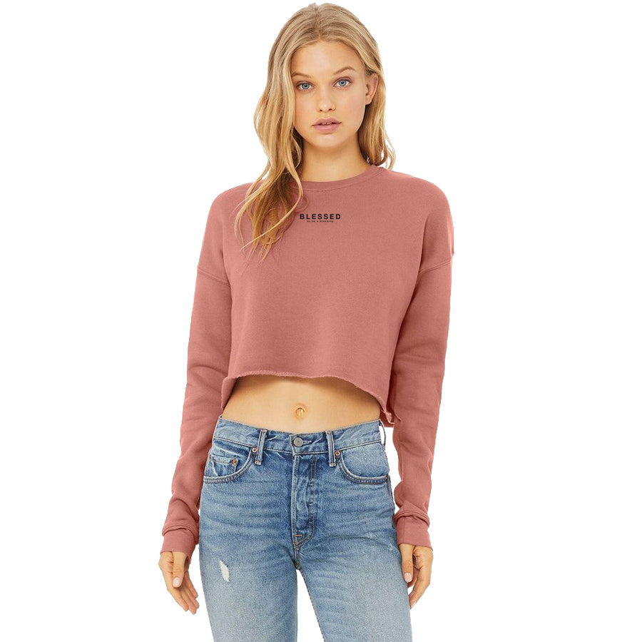 Women's Cropped Fleece Mauve